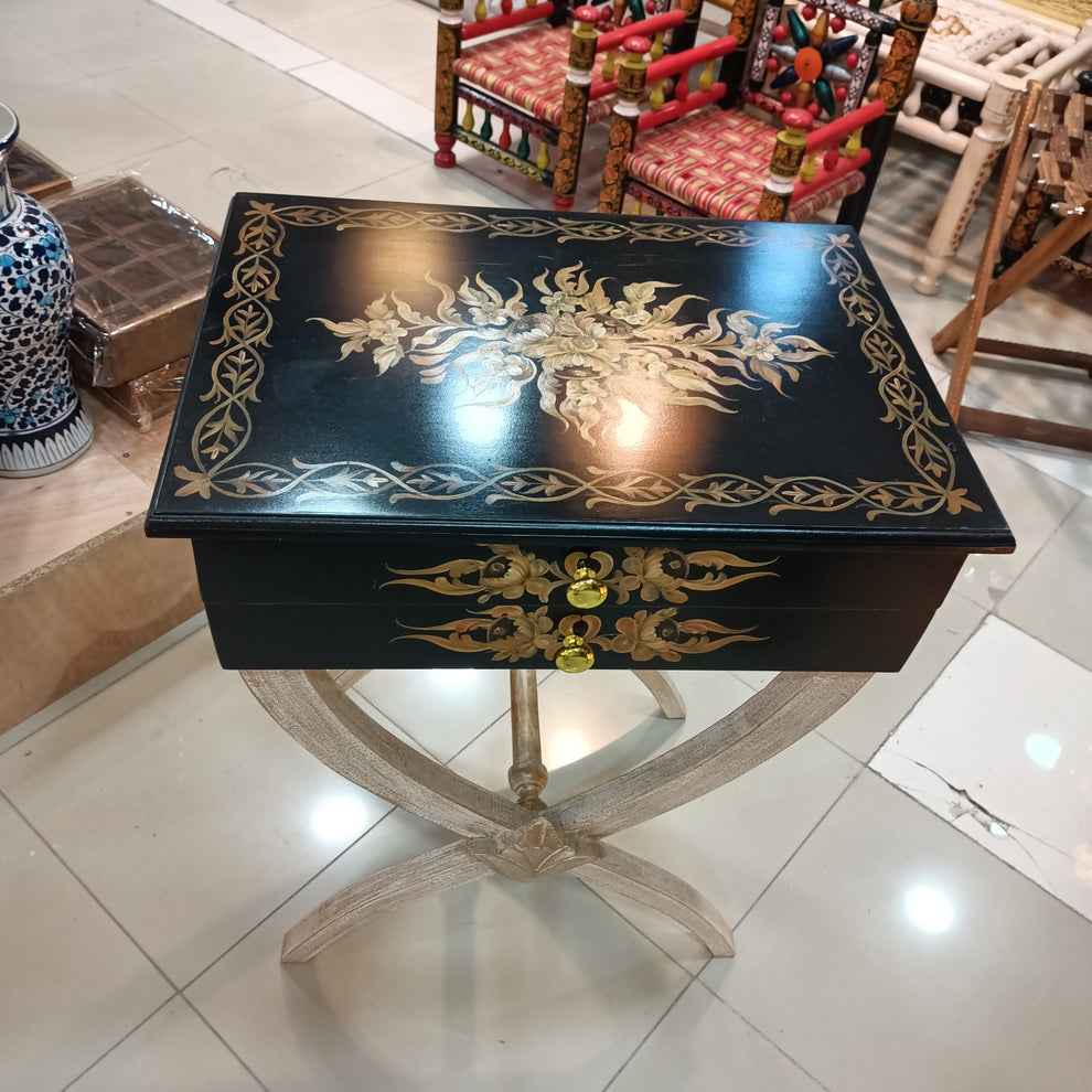 Double X side table