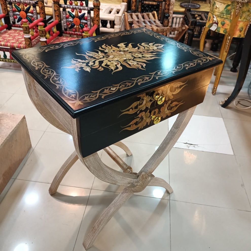 Double X side table